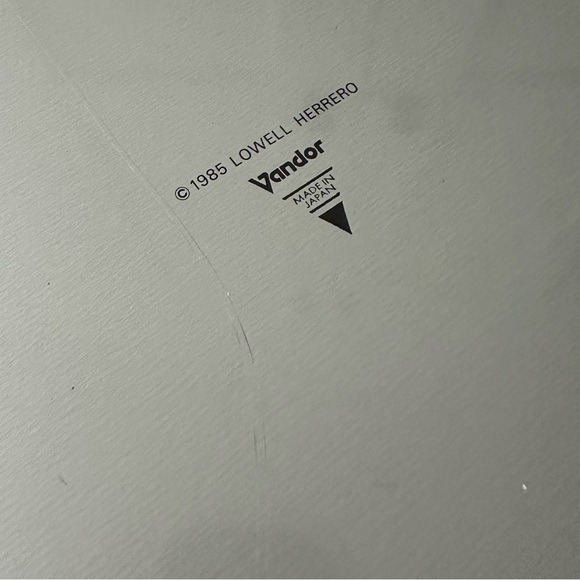 Vandor 1985 Lowell Herrero Vintage Square Tray Made in Japan Retro - Picture 2 of 9